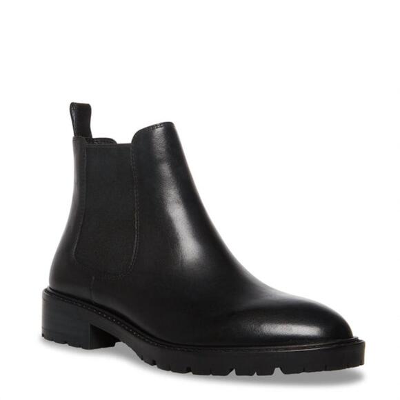STEVE MADDEN Shoes - NEW STEVE MADDEN women's leopold boots in black leather